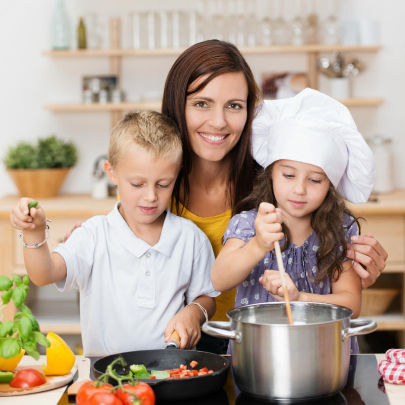 Cocinar con niños
