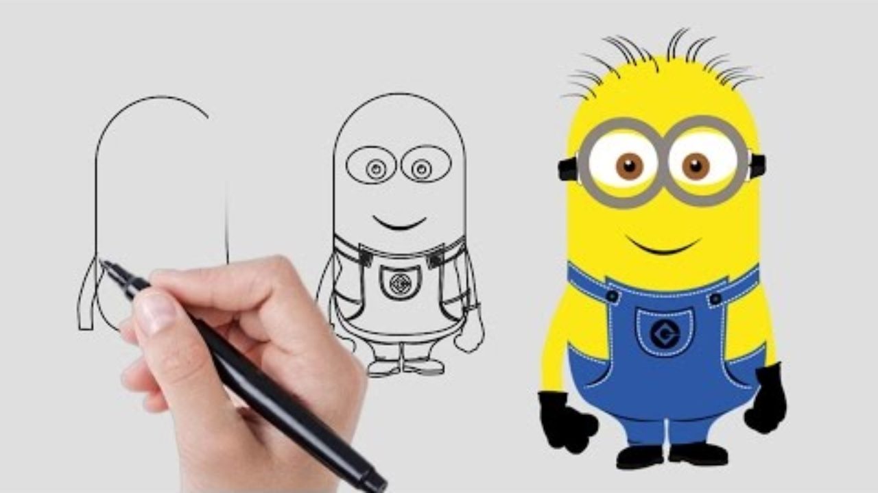 Cómo dibujar un Minion | Dibujar Minions paso a paso | Vídeos
