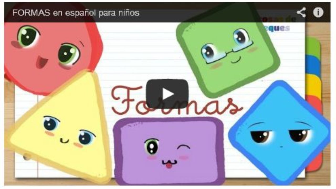 insertar solitario Abrumar Formas geométricas para niños en español | Vídeos infantiles